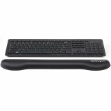 StarTech.com Foam Keyboard Wrist Rest - Ergonomic Wrist Support - Padded Keyboard Desk Cushion for Typing - Black Computer Hand & Arm Rest