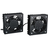 Tripp Lite SmartRack Wall-Mount Roof Fan Kit Dual 230V High-Performance Fans 210 CFM 3 ft. (0.91 m) Cord C14 Input