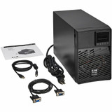 Eaton Tripp Lite series SmartOnline 120V 700VA 630W Double-Conversion UPS, 6 Outlets, Network Card Option, LCD, USB, DB9, Tower