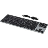 Matias RGB Backlit Wired Aluminum Tenkeyless Keyboard for Mac - Space Gray