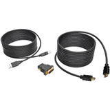 Tripp Lite 15ft HDMI DVI USB KVM Cable Kit USB A/B Keyboard Video Mouse 15'