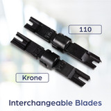 TRENDnet Punch Down Tool With 110 And Krone Blade, Insert & Cut Terminations In One Operation, Precision Blades Are Interchangeable & Reversible, Network Punch Tool, Grey, TC-PDT