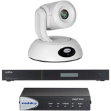 Vaddio EasyIP 10 Base Kit - Includes EasyIP PTZ Camera, EasyIP Decoder, and Luxul Network Switch - White