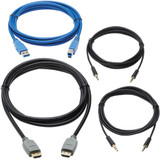 Tripp Lite Cable Kit HDMI KVM Cable Kit for Tripp Lite B005-HUA2-K and B005-HUA4 KVM, 4K HDMI, USB 3.1 Gen 1, 3.5 mm, 6 ft.