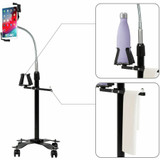 CTA Digital Cup Holder and Towel Rack Gym Buddy Add-On for CTA Digital Floor Stands