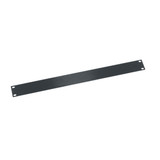 Middle Atlantic 1 RU Flat Blank Rack Panel, Black Brushed and Anodized Aluminum