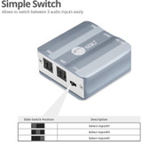 SIIG 3x1 S/PDIF Toslink Switch CE-AU0111-S1