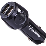 CyberPower CPTDC2U Travel Charger (2) 2.1A USB Port - DC Auto Power Plug