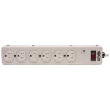 Tripp Lite Protect It! 6-Outlet Surge Protector 6 ft. (1.83 m) cord 900 Joules Diagnostic LED