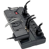 Tripp Lite Protect It! 12-Outlet Surge Protector 8 ft. (2.43 m) Cord 2880 Joules Tel/Modem/Coaxial Protection