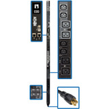 Tripp Lite PDU 17.3kW 200-240V 3PH Switched PDU LX Interface Gigabit 24 Outlets L22-30P 380-415V Input Outlet Monitoring LCD 1.8 m Cord 0U 1.8 m Height TAA