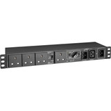Tripp Lite 220-240V 13A Single-Phase Hot-Swap PDU with Manual Bypass - 4 BS1363 Outlets, C20 & BS1363 Inputs, Rack/Wall