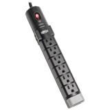 Tripp Lite Protect It! 8-Outlet Surge Protector 6 ft. (1.83 m) Cord 2160 Joules Tel/DSL Protection Cord Clip
