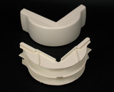 Wiremold 2318DFO 2300 Radiused Divided External Elbow Fitting in Ivory