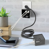 Tripp Lite Protect It! 3-Outlet Power Cube Surge Protector 6 USB-A Ports (7.2A Shared) 6 ft. (1.83 m) Cord 540 Joules Black