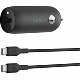 Belkin Boost↑Charge 30W USB-C Car Charger, Black