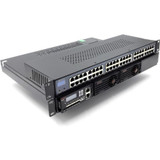 VisionTek PoE Injector - Gigabit 24 Port IEEE 802.3bt On Board OLED Managed PoE Injector with 3000 watt power supply