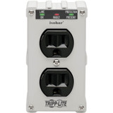 Tripp Lite Isobar 2-Outlet Surge Protector Direct Plug-In 1410 Joules Diagnostic LEDs Metal Housing