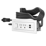 Wiremold RDSZWH Furniture Power Switching Power Unit in White