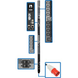 Tripp Lite 28.8kW 220-240V 3PH Switched PDU LX Interface Gigabit 30 Outlets IEC 309 63A Red 380-415V Input LCD 1.8 m Cord 0U 1.8 m Height TAA