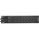 Tripp Lite 7.4kW 200-240V Single-Phase ATS/Monitored PDU - 16 C13 & 2 C19 Outlets, Dual IEC 309 32A Blue Inputs, 3 m Cords, 2U, TAA