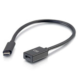 C2G 1ft USB-C to C 3.1 (Gen 1) Male to Female Extension Cable (5Gbps) - LIMITED AVAILABILITY