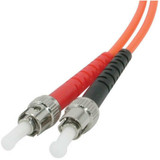 C2G-8m SC-ST 62.5/125 OM1 Duplex Multimode Fiber Optic Cable (Plenum-Rated) - Orange