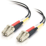 C2G-1m LC-LC 62.5/125 OM1 Duplex Multimode Fiber Optic Cable (Plenum-Rated) - Black