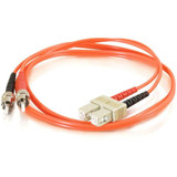 C2G-10m SC-ST 50/125 OM2 Duplex Multimode Fiber Optic Cable (TAA Compliant) - Orange