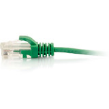 C2G 10ft Cat6 Snagless Unshielded (UTP) Slim Ethernet Cable - Cat6 Network Patch Cable - PoE - Green
