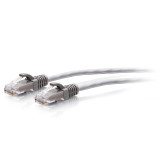 C2G 6ft (1.8m) Cat6a Snagless Unshielded (UTP) Slim Ethernet Patch Cable - Gray