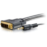 C2G 15ft Pro Series DVI-D + 3.5mm CL2 M/M Single Link Digital Video Cable