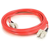 C2G-10m SC-SC 62.5/125 OM1 Duplex Multimode PVC Fiber Optic Cable - Red