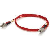 C2G-5m LC-LC 50/125 OM2 Duplex Multimode PVC Fiber Optic Cable - Red