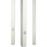 Wiremold 25DTC4 25DTC Series 10' Blank Pole, Ivory