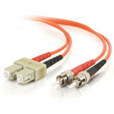 C2G-6m SC-ST 62.5/125 OM1 Duplex Multimode Fiber Optic Cable (TAA Compliant) - Orange