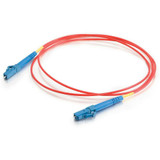 C2G-3m LC-LC 9/125 OS1 Simplex Singlemode PVC Fiber Optic Cable - Red