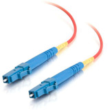 C2G-1m LC-LC 9/125 OS1 Simplex Singlemode PVC Fiber Optic Cable - Red