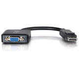 C2G 8in DisplayPort to VGA Adapter - DP to VGA Adapter Converter - Black - M/F