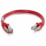C2G 6ft Cat6 Snagless Shielded (STP) Ethernet Cable - Cat6 Network Patch Cable - PoE - Red
