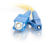 C2G-8m LC-SC 9/125 OS1 Simplex Singlemode Fiber Optic Cable (Plenum-Rated) - Yellow