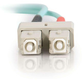 C2G-3m SC-SC 10Gb 50/125 OM3 Duplex Multimode PVC Fiber Optic Cable - Aqua C2G-3m SC-SC 10Gb 50/125 OM3 Duplex Multimode PVC Fiber Optic Cable - Aqua