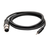 C2G 6ft (1.8m) 3.5mm Male 3 Position TRS to Female XLR Cable