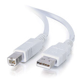 C2G 5m USB 2.0 A/B Cable - White (16.4ft)