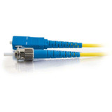 C2G-1m SC-ST 9/125 OS1 Simplex Singlemode Fiber Optic Cable (Plenum-Rated) - Yellow