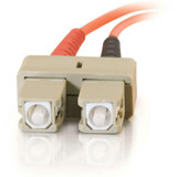 C2G-2m SC-SC 62.5/125 OM1 Duplex Multimode PVC Fiber Optic Cable (LSZH) - Orange