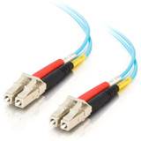 C2G 1m LC-LC 10Gb 50/125 Duplex Multimode OM3 Fiber Cable -Aqua- 3ft