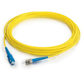 C2G 9m SC-ST 9/125 OS1 Simplex Singlemode Fiber Optic Cable (Plenum-Rated) - Yellow