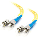 C2G-5m ST-ST 9/125 OS1 Duplex Singlemode PVC Fiber Optic Cable - Yellow