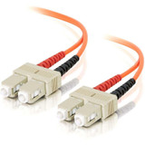 C2G-1m SC-SC 62.5/125 OM1 Duplex Multimode PVC Fiber Optic Cable - Orange